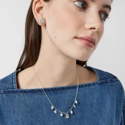 Collar de plata y perlas Oceaan