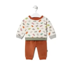Conjunto de niño osos multicolor Grey crudo