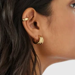 Earcuff con baño de oro 18 kt sobre plata TOUS Fellow