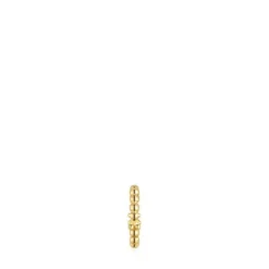 Earcuff oso con baño de oro de 18 kt sobre plata Gloss