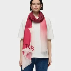 Foulard fucsia TOUS Blurry Flower