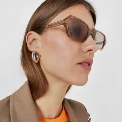 Gafas de sol Pale Oval beige