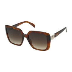 Gafas de sol Square Hold Logo marrón