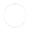 Gargantilla de plata con anillas cuadradas, 45 cm Chain