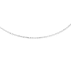 Gargantilla de plata con anillas cuadradas, 45 cm Chain