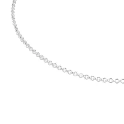 Gargantilla de plata con anillas redondas, 40 cm Chain
