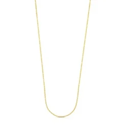 Gargantilla larga con baño de oro 18 kt sobre plata con anillas, 70 cm Chain