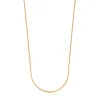 Gargantilla larga con baño de oro 18 kt sobre plata y bolas, 70 cm Chain