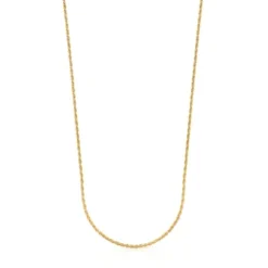 Gargantilla larga con baño de oro 18 kt sobre plata y bolas, 70 cm Chain