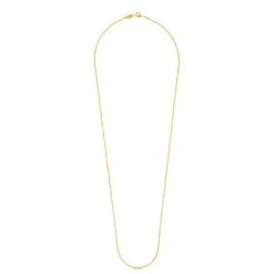 Gargantilla larga con baño de oro 18 kt sobre plata con anillas, 70 cm Chain