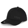 Gorra negra TOUS Logo Metal