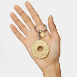 Llavero amarillo TOUS Circle Logo