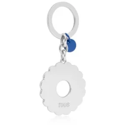 Llavero azul TOUS Circle Logo