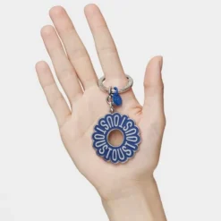 Llavero azul TOUS Circle Logo