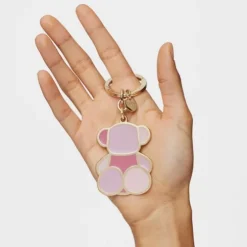 Llavero rosa TOUS Bear Faceted