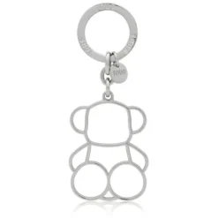 Llavero Silhouette plateado Bold Bear
