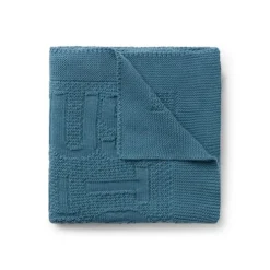 Manta de bebé Nilo logo TOUS azul