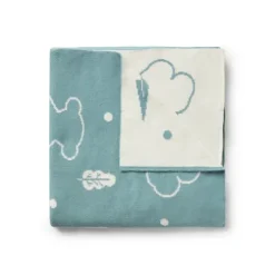 Manta de bebé reversible Nilo osos azul