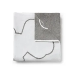 Manta de bebé reversible Nilo multi motivos gris