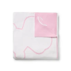 Manta de bebé reversible Nilo multi motivos rosa