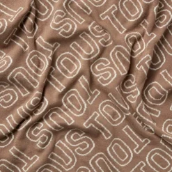 Manta de bebé reversible Nilo logo TOUS beige