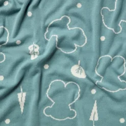 Manta de bebé reversible Nilo osos azul