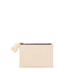 Monedero tarjetero beige TOUS La Rue New