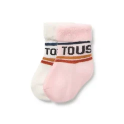 Pack de 2 pares de calcetines de bebé SSocks rosa