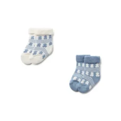 Pack de 2 pares de calcetines de bebé SSocks azul