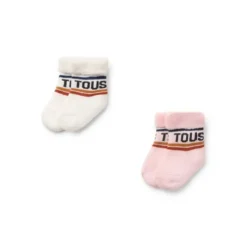 Pack de 2 pares de calcetines de bebé SSocks rosa
