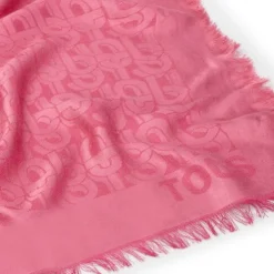 Pañuelo cuadrado grande rosa TOUS MANIFESTO