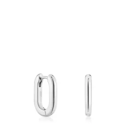 Pendientes aro cortos de plata 18,2 mm Basicos