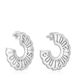 Pendientes aro de plata Miranda