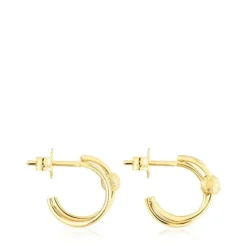 Pendientes aro doble de oro Sylvan