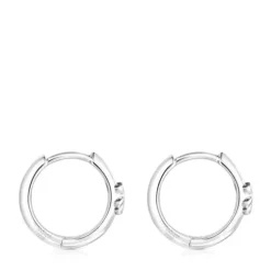Pendientes aro oso de plata TOUS Basics