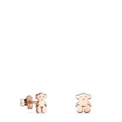 Pendientes con baño de oro rosa 18 kt sobre plata Sweet Dolls
