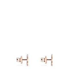 Pendientes con baño de oro rosa 18 kt sobre plata Sweet Dolls