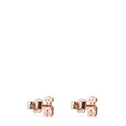Pendientes con baño de oro rosa 18 kt sobre plata Sweet Dolls