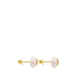 Pendientes con perla cultivada de oro TOUS Bear