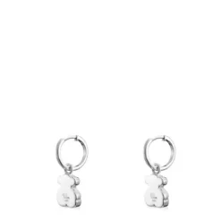 Pendientes cortos de plata motivo oso Sweet Dolls