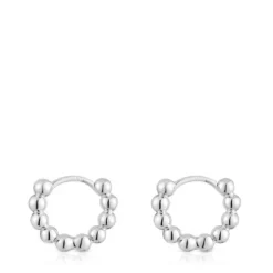 Pendientes de aro pequeños de plata Gloss