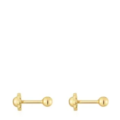 Pendientes de oro 3 mm Basics