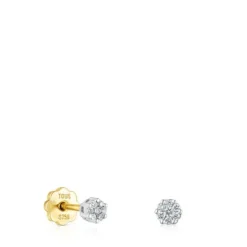Pendientes de oro blanco y diamantes 0,08ct TOUS Diamonds