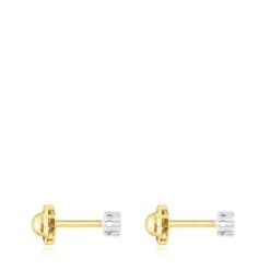Pendientes de oro blanco y diamantes 0,08ct TOUS Diamonds