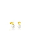 Pendientes de oro y perlas cultivadas motivo oso Sweet Dolls