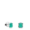 Pendientes de plata con amazonita TOUS Color