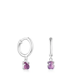 Pendientes de plata y amatista Cool Color