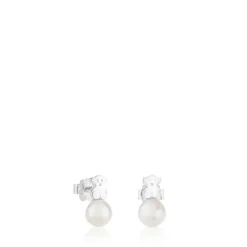 Pendientes de plata y perlas cultivadas Puppies