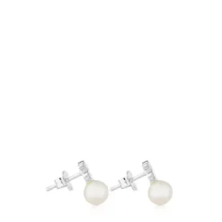 Pendientes de plata y perlas cultivadas Puppies