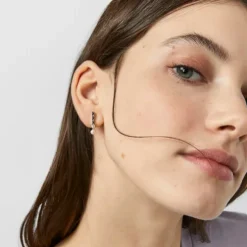 Pendientes de plata y perlas Straight